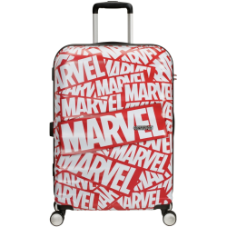 American Tourister Disney Wavebreaker 67CM Medium Spinner Marvel Logo