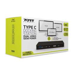 Port USB Type-c To 3 X USB3.0 SS|1 X Type-c 60W PD|1 X DP|1 X HDMI 2.0|1 X RJ45 GB|3.5MM Aux - Black