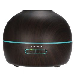 300ml Cool Mist Humidifier Ultrasonic Essential Oil Diffuser Wood Grain Aroma Diffuser W Adjustable