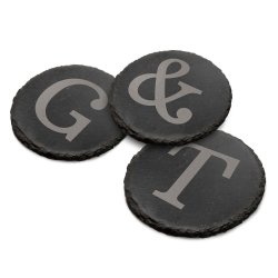 - The Gin Collective - G & T Coasters Stone Slate Coasters