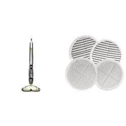 Long Lasting Performance Bundle - Bissell 2039A Spinwave Hard Floor Mop + Bissell 2124 Spinwave Mop Pad Kit Replacement Pads