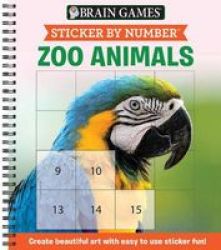Sticker By Number Zoo Animals Spiral Bound