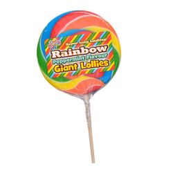 Mr Sweet - Rainbow Giant Lollies - Peppermint Flavour - 140G - 3 Pack