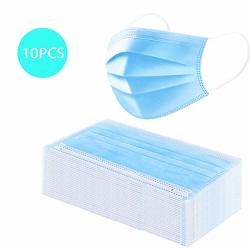 10 Pcs Disposable Surgical Face Masks 3-PLY Hygienic Face Mask Comfortable Medical Sanitary Surgical Mask Applicable For Adults And Children