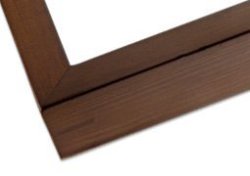 Ambiance Gallery Wood Picture Frame For Stretched Canvas Artist Panels And Art Boards Single Frame 11X14 - Walnut