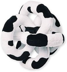 Loopies Black And White Mooing Happy Cow Sound Chip Toy