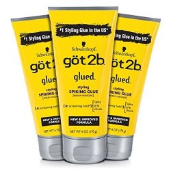 GOT2B Glued Styling Spiking Hair Glue 6 Ounce Count Of 3