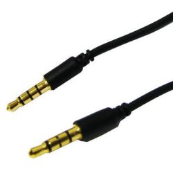 Car Stereo 3.5mm Aux-in Input Cable For Iphone Ipad Ipod Mp3 Length: 50cm