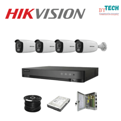Hikvision Acusense 4 Channel Colorvu HD Cctv Kit