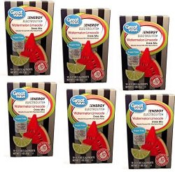 Great Value Sugar Free Low Calorie Energy Watermelon Limeade Drink Mix Pack Of 6