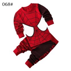 Mr Kong 2-7 Yrs Boys Cotton Spiderman Pijamas Sets - 068 6