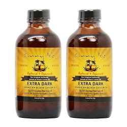 Sunny Isle Extra Dark Jamaican Black Castor Oil 4OZ "pack Of 2" w Applicator