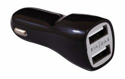 Readyplug USB Car Charger For: 8BITDO NES30 Controller Black Glows Blue