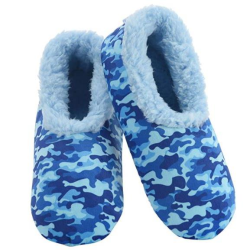 Snoozies Kids Blue Camo Snoozies Size: Xlarge