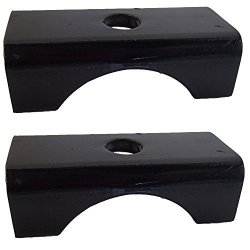 SP-3 Two Trailer Axle Spring Perch Seats For 3" Round Tube Mount Steel Weld On