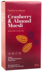 Faithful To Nature Cranberry & Almond Muesli