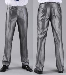 Mrpick Formal Wedding Men Suit Pants - Silver Grey 32