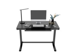 ET118-N Glasstabletop Electric Height Adjustable Standing Desk