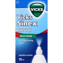 VICKS Sinex Decongestant Nasal Spray 15ml