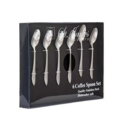 St. James Cutlery Kensington 6 Piece Coffee Spoons In Gift Box