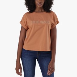Women&apos S Brown Diana Boxy T-Shirt