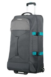 American Tourister Road Quest Duffle With Wheels 80CM Grey turquoise