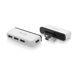 Belkin 4-PORT USB 2.0 Travel Hub Black white F4U021BT