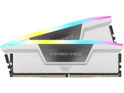 Corsair Vengeance Rgb 32GB 2X16GB DDR5 Dram 6400MT S CL32 Memory Kit White