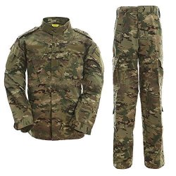 Alk Painball Camo Uniform Sets Jacket Pant Multicam XL