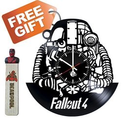 Fallout 4 Bethesda Game Studios Handmade Vinyl Record Wall Clock Fun Gift Vintage Unique Home Decor
