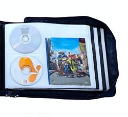 DVD Cd Storage Case With Extra Wide Title Cover Pages For Blu-ray Movie Music Audio Media Disk Portable Carrying Binder Holder Wallet Album Home