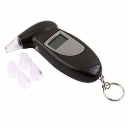 Kljkuj Pocket Lcd Digital Alcohol Breath Analyzer Breathalyzer Tester Detector Black
