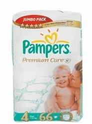 Pampers Premium Size 4 - Pack of 66