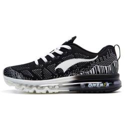 2016 Onemix Men's Sport Running Shoes - Black White 8.5