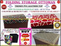 New Trendy & Versatile Folding Storage Ottoman Ps Read Advert