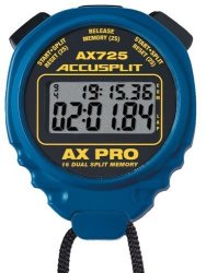 Accusplit AX725 Pro Memory 16 Dual Line Stopwatch Blue