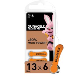 Duracell Hearing Aid Batteries 13 6s