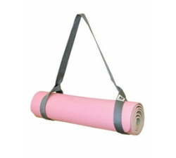 Premium Eco Anti Slip Tpe Reversible Yoga Mat With Carry Strap - Pink