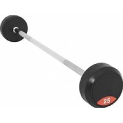 Fixed Rubber Barbell 25KG