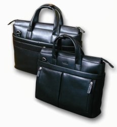 Tosca Ladies Business Leather Laptop Bag Black