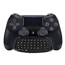 Megadream 2ND Generation 2.4G Wireless Gaming Chat Chatpad Keyboard For Sony Playstation 4 PS4 Dualshock Controller Support 3.5MM Audio Headset And PS4 Controller Instant Charge Function