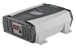 Cobra CPI2590 Gray 2500W 2.1A USB 12-VOLT Dc To 120-VOLT Ac Power Inverter 2 500 Watts