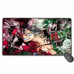 Professional Gaming Mouse Pad With Stitched Edges High-performance Desktop Mousepad Optimized For Accurate Control 15.7 X 29.5 In Black Clover Asta Anime Painting Art