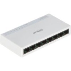 Dahua 8-PORT Desktop Fast Ethernet Switch 8-PORT 10 100 Mbps White