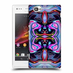 Official Haroulita Color Flow Kaleidoscope Hard Back Case Compatible For Sony Xperia M m Dual