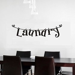 Teresamoon Laundry Room Wall Sticker Home Decor