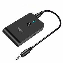 Bluetooth Transmitter And Receiver Aigital 2-IN-1 Wireless Audio Adapter 5.0| Aptx Low Latency Works For Tv Car Home Stereo System And More