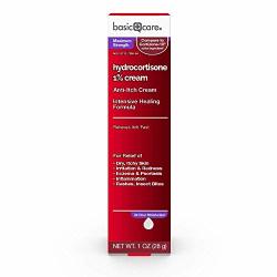 Basic Care Hydrocortisone 1% Anti-itch Cream 1 Oz