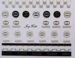 Joykott 3D Luxury Brand Nail Art Stickers Lv Coco Chanel Gucci Prices, Shop Deals Online