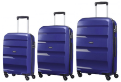 American Tourister Bon-air 3-pc Travel Luggage Suitcase Set Midnight Blue